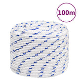 Vidaxl Boot Rope 18 mm 100 m polypropylenvitt