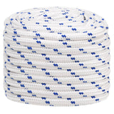 Vidaxl Boot Rope 20 m mm 25 m Polypropylen Wäiss