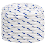 VidaXL corde de bateau 20 mm 50 m polypropylène blanc