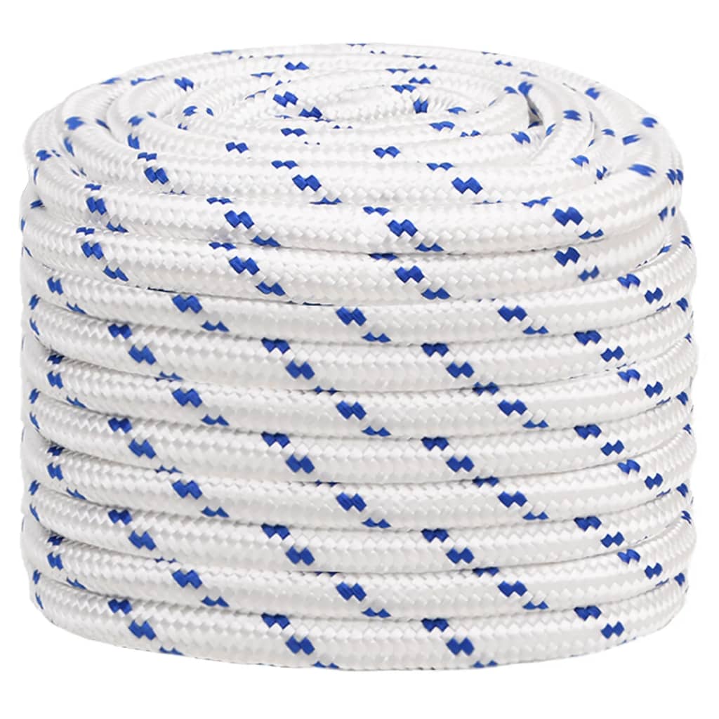 Vidaxl Boot Rope 20 m1 50 m Polypypylene wäiss