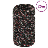 Corde à démarrage Vidaxl 2 mm 25 m de polypropylène noir