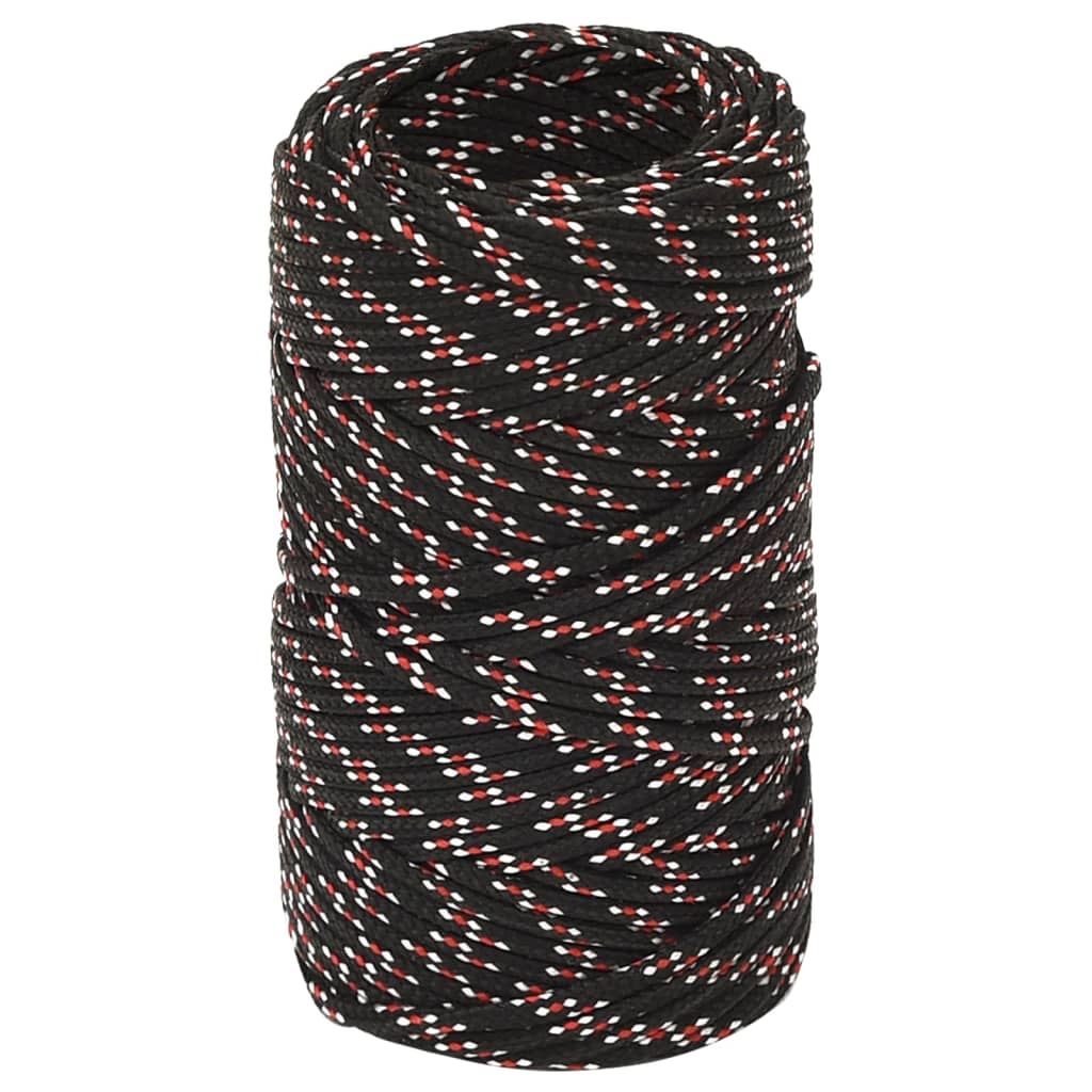 Vidaxl Boot Rope 2 mm 25 m polypropylen sort