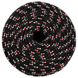 VidaXL corde de bateau 6 mm 50 m polypropylène noir