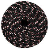 Vidaxxl corde de bateau 8 mm 25 m polypropylène noir