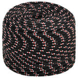 Vidaxxl corde de bateau 8 mm 250 m polypropylène noir