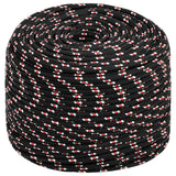 Corde à démarrage Vidaxl 10 mm 25 m de polypropylène noir