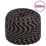 Corde à démarrage Vidaxl 10 mm 500 m de polypropylène noir