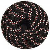 Corde à démarrage Vidaxl 12 mm 100 m de polypropylène noir