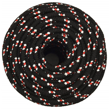 Corde à démarrage Vidaxl 12 mm 100 m de polypropylène noir