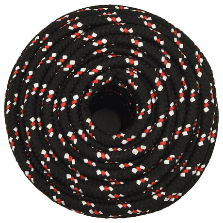 VidaXL corde de bateau 14 mm 25 m polypropylène noir