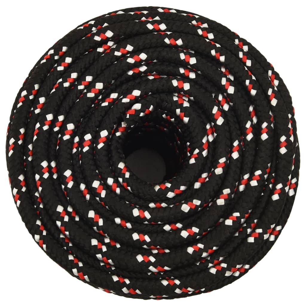 Corde à démarrage Vidaxl 14 mm 100 m de polypropylène noir