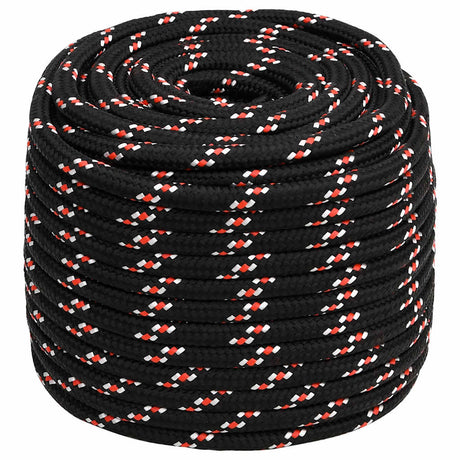 VidaXL corde de bateau 16 mm 100 m polypropylène noir