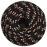 VidaXL corde de bateau 16 mm 100 m polypropylène noir