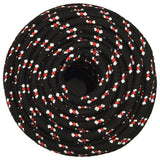 VidaXL corde de bateau 18 mm 25 m polypropylène noir