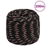 Corde à démarrage Vidaxl 18 mm 100 m de polypropylène noir