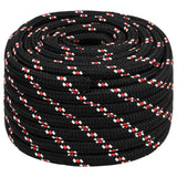Vidaxxl corde de bateau 20 mm 50 m polypropylène noir
