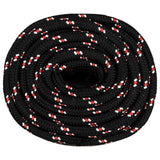 Vidaxxl corde de bateau 20 mm 50 m polypropylène noir