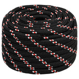 Corde de bateau vidaxl 20 mm 100 m de polypropylène noir