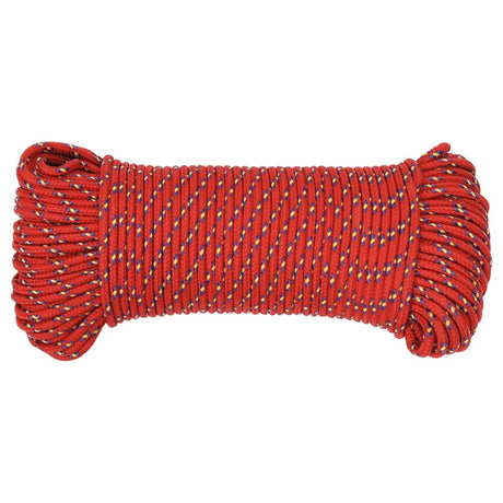 Vidaxl corde pour bateau 5 mm 500 m polypropylène rouge
