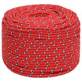 Vidaxl corde de bateau 8 mm 50 m polypropylène rouge