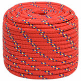 Vidaxxl corde de bateau 18 mm 100 m polypropylène rouge