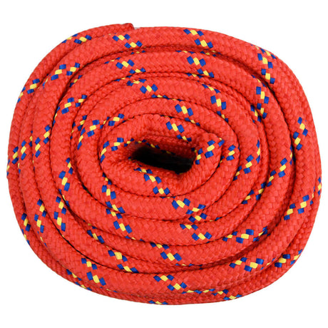 Vidaxxl corde de bateau 20 mm 25 m polypropylène rouge
