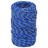 Vidaxl corde de bateau 2 mm 50 m polypropylène bleu
