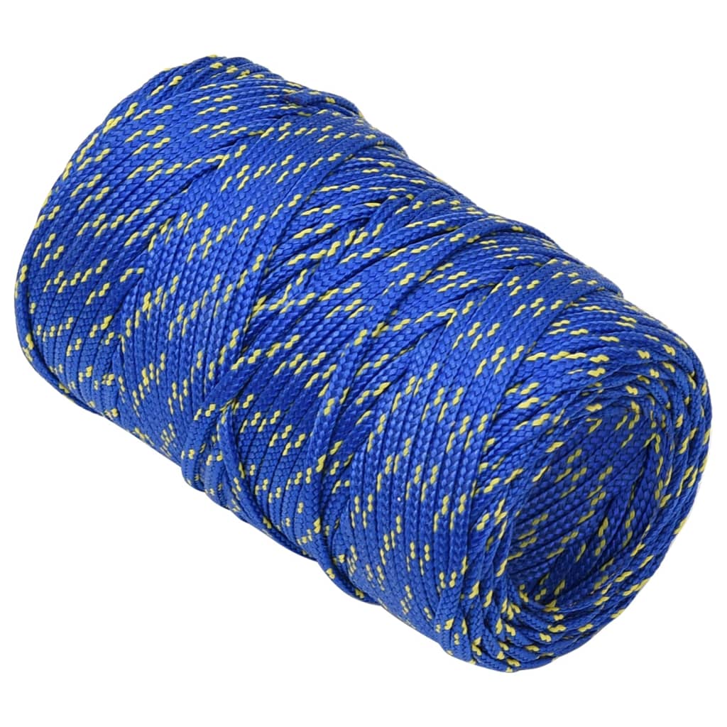 Corde à bateau Vidaxl 2 mm 50 m Bleu en polypropylène