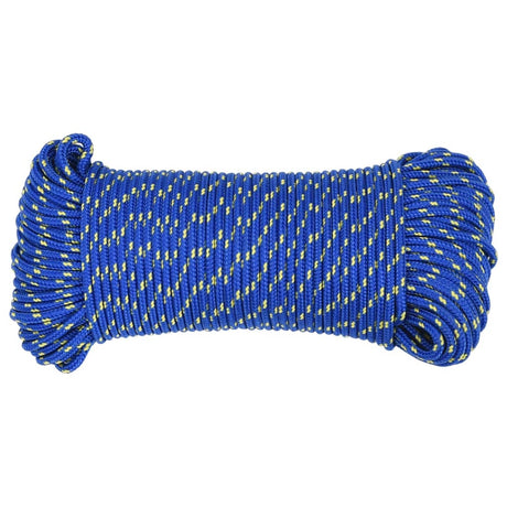 Vidaxl corde de bateau 4 mm 500 m polypropylène bleu