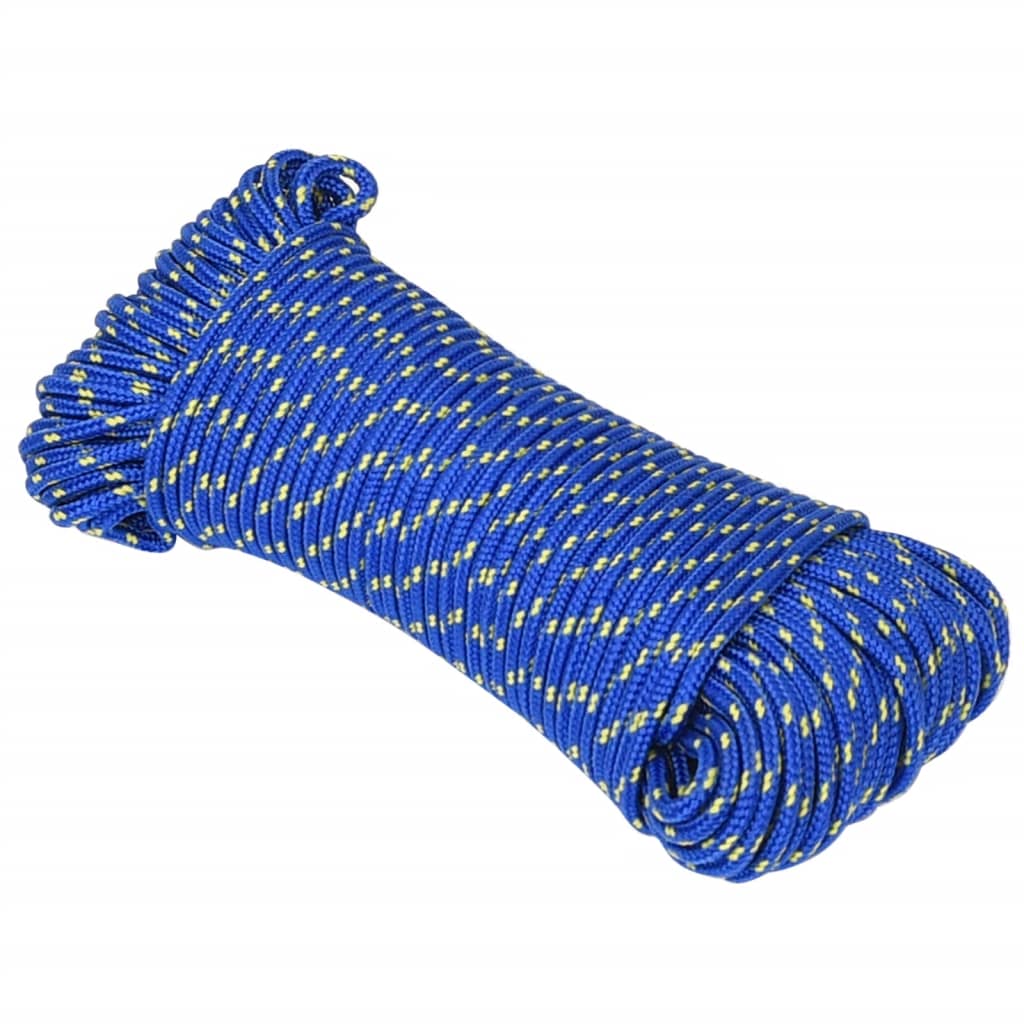 Vidaxxl corde de bateau 5 mm 25 m polypropylène bleu