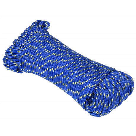 Vidaxxl corde de bateau 5 mm 25 m polypropylène bleu
