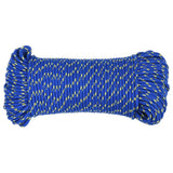 Vidaxl corde de bateau 5 mm 50 m polypropylène bleu