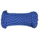 Vidaxl corde de bateau 5 mm 100 m polypropylène bleu