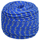 Corde à démarrage Vidaxl 6 mm 50 m Bleu en polypropylène