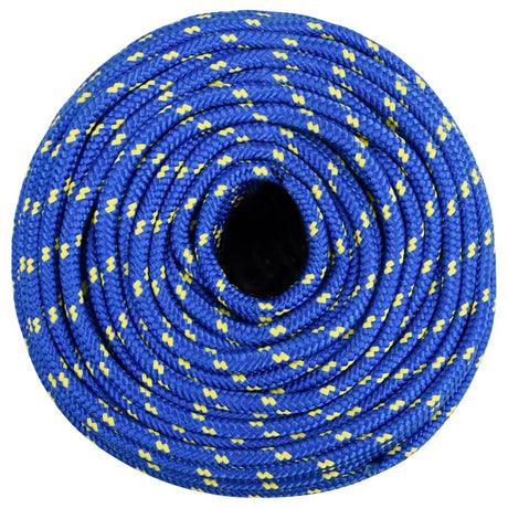 VidaXL corde de bateau 6 mm 50 m polypropylène bleu