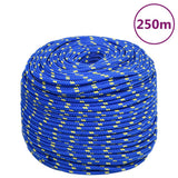 Vidaxxl corde de bateau 6 mm 250 m polypropylène bleu