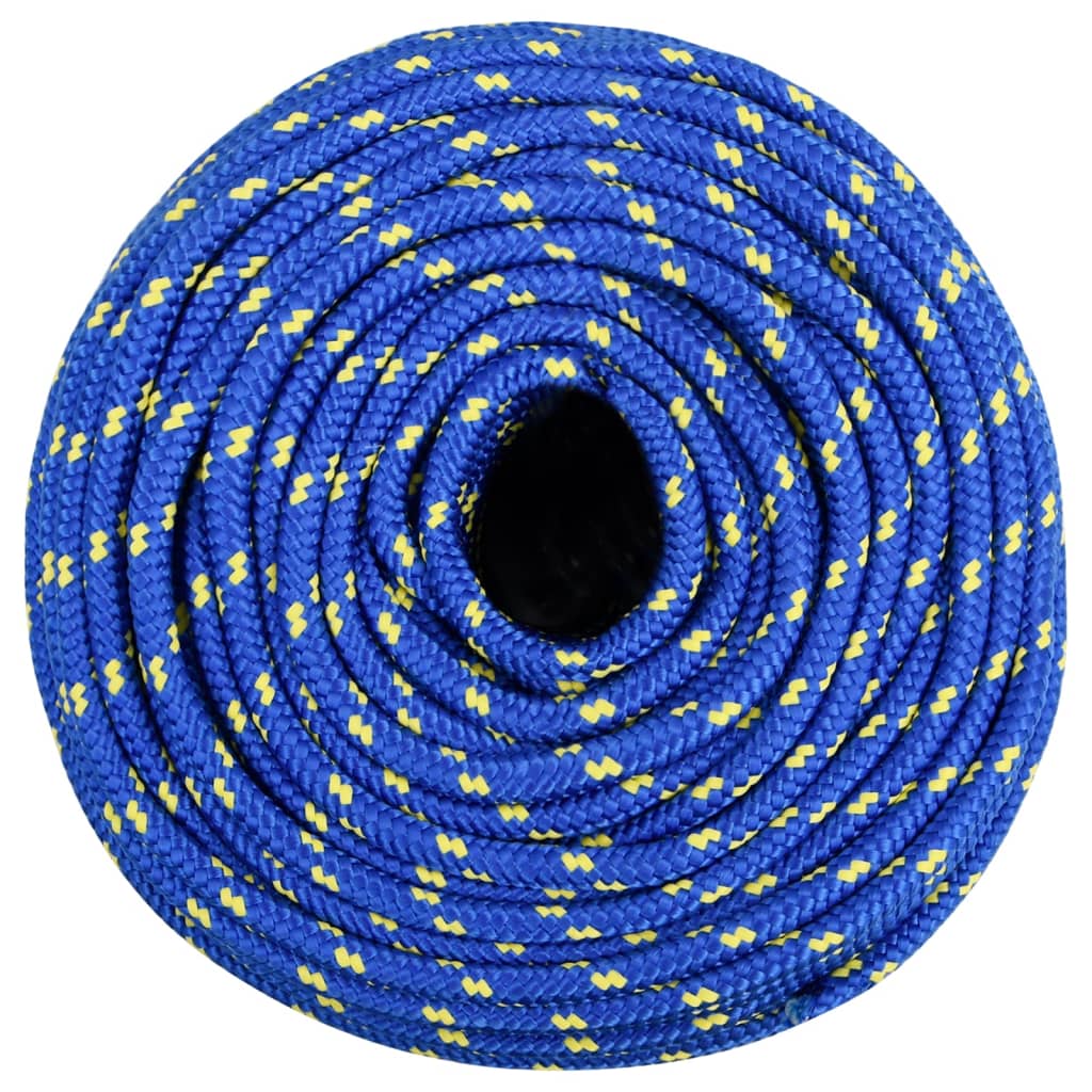 Vidaxxl corde de bateau 6 mm 250 m polypropylène bleu