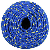 Vidaxl corde de bateau 8 mm 50 m polypropylène bleu