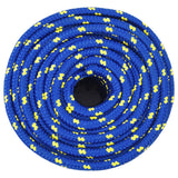 Vidaxl corde de bateau 14 mm 25 m polypropylène bleu