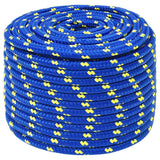 Corde de bateau vidaxl 14 mm 100 m bleu polypropène