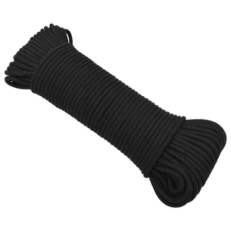 Vidaxl corde de bateau 4 mm 250 m polypropylène noir