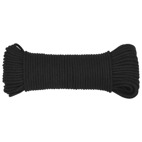 Vidaxl corde de bateau 4 mm 250 m polypropylène noir