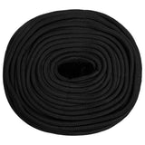 Vidaxl corde de bateau 8 mm 50 m polypropylène noir
