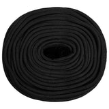 Vidaxl corde de bateau 8 mm 250 m polypropylène noir