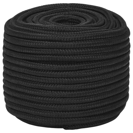 Corde de bateau vidaxl 14 mm 50 m de polypropène noir