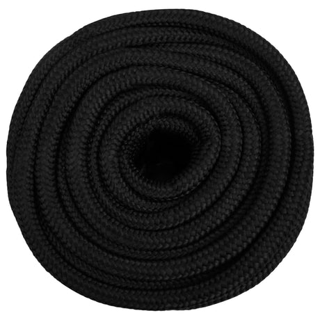 Vidaxl corde de bateau 16 mm 100 m polypropylène noir