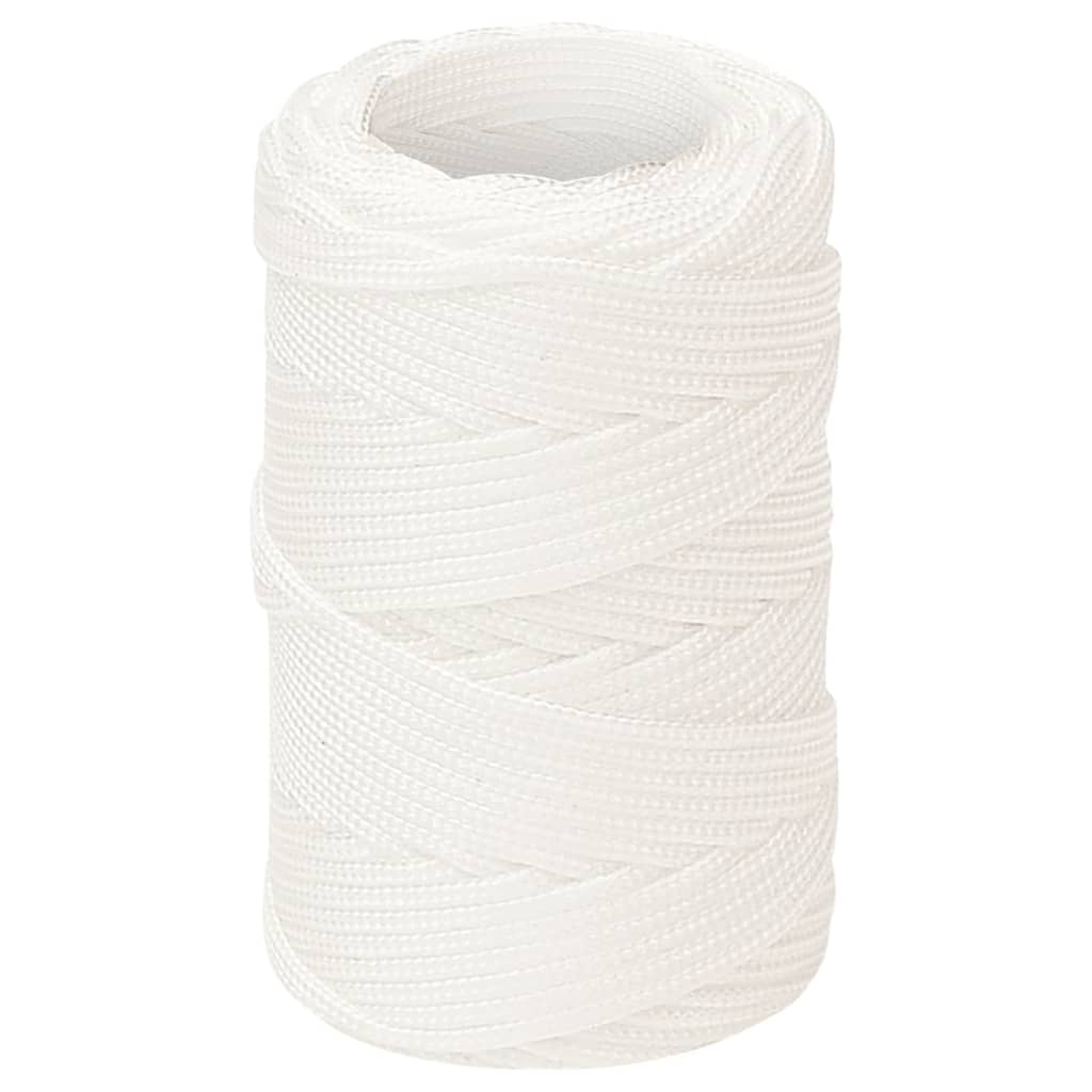 Vidaxl Boat Rope 2 mm 25 m polipropileno blanco completo