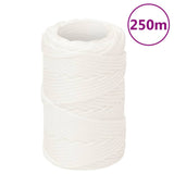 Vidaxl boat rope 2 mm 250 m polypropylene full white