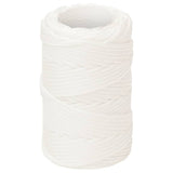 Corde de bateau vidaxl 2 mm 250 m en polypropylène plein blanc
