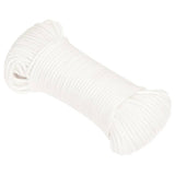 Corde de bateau vidaxl 3 mm 500 m en polypropylène plein blanc